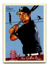J.J. Hardy 2008 Upper Deck Goudey #106 Milwaukee Brewers Centered Mint