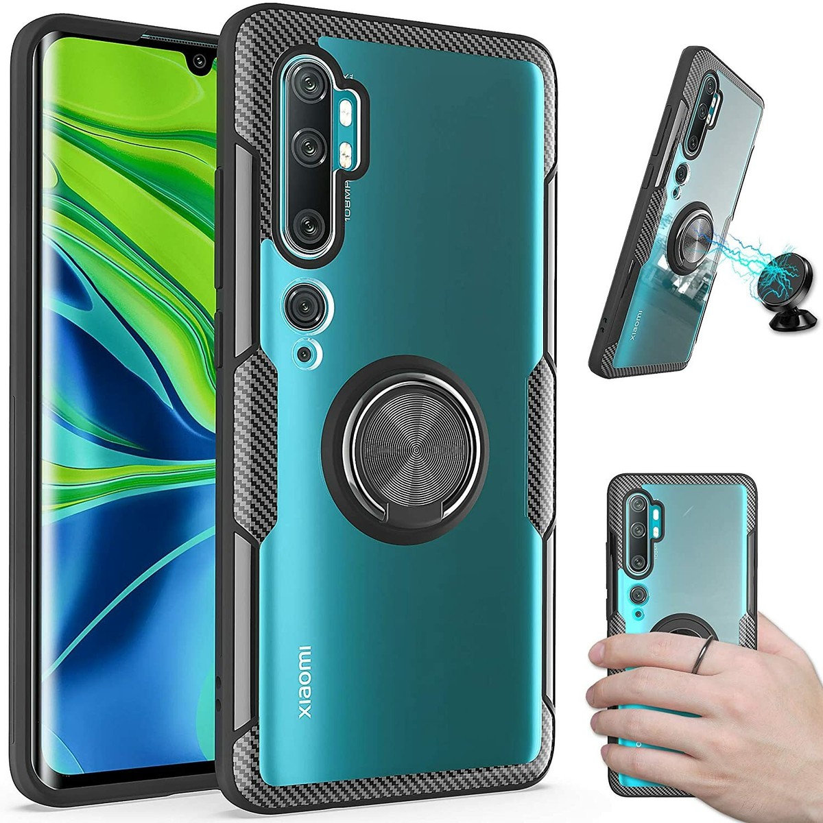 case for Xiaomi(Mi Note 10 /Mi Note 10 Pro) Clear Ring Shockproof 