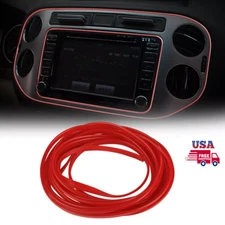 5M Red Car Door Panel Edge Gap Line Insert Molding Trim Strip Car Accessories US