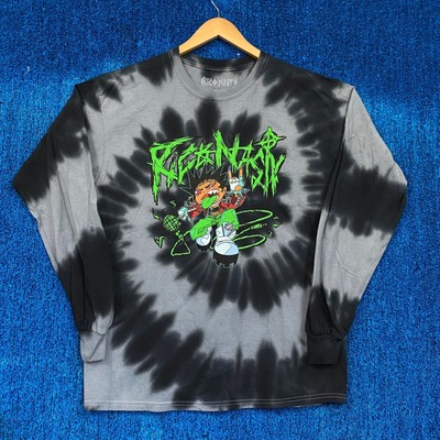 Rico Nasty Time Flies Oversized Rap Long Sleeve Tie Dye M