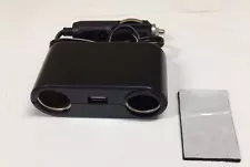 USB & 2 WAY CAR CIGARETTE LIGHTER SOCKET SPLITTER  DC 12V CHARGE ADAPTER ASK-G3