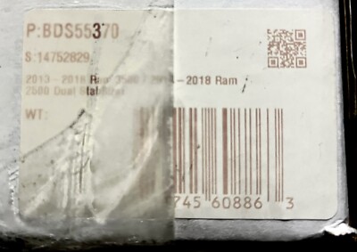 BDS 55370 Center Bracket Only for the 2014-2018 Ram 2500/13-18 3500 4WD