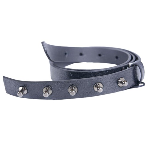 Diesel Mujer Cinturón Talla 85cm Genuino Cuero Piel Cordero Negro - Imagen 2 de 3