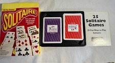 Vintage HOYLE SOLITAIRE 25 Fun Games with 2 Decks Of Cards 7260 1995