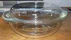 Vintage Pyrex 024 Clear 2 Qt Round Casserole Dish With Original 684-C Dome Lid