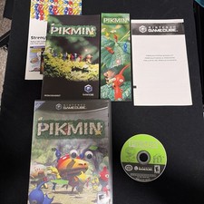 Pikmin GameCube Version CIB + Inserts Complete W/ Manual Clean Disk 2001 TESTED