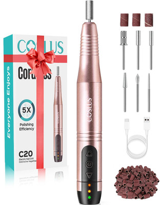 COSLUS C20 Kabellos Tragbar Nagelfräser, 11 in 1 Profi Maniküre Und Pediküreset,