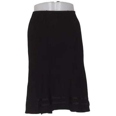 Jupe, taille : XL, noir, élasthanne/viscose, rayures, femmes #nWp - Photo 1/4