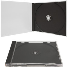  1 Clear CD Allsop Strong Boxes Single Grey Tray Jewel Cases Media DVD 10.4MM