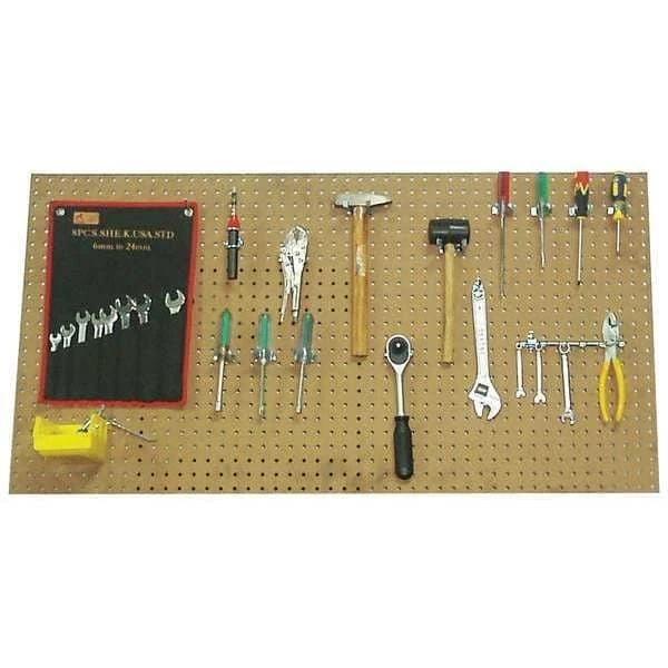 Round Hole Pegboard, 24 In H X 48 In W X 1/4 In D, 2 Panels, Pk2, 6Ye32 - Image 4 of 4