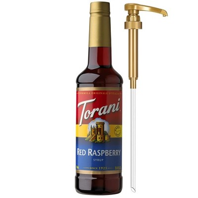 Red Raspberry Syrup Coffee Shop Barista Cocktail Flavoring w/ Pump 750ml
