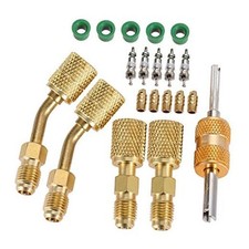 R410a Adapter for Mini Split System, Charging Vacuum Port Adapter, 5/16 Female