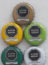 Bouchons de bouteille Coca Cola et boissons gazeuses assortis Pérou. 3