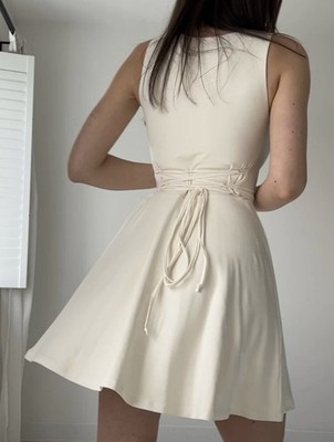 AYM Studio Tia Reversible Mini Dress in Organic Bamboo Natural size M | eBay AYM Studio Tia Reversible Mini Dress in Organic Bamboo Natural size M | eBay