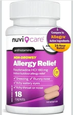 Fexofenadine 180mg 24 Hour - Fexofenadine Hydrochloride 180 mg 