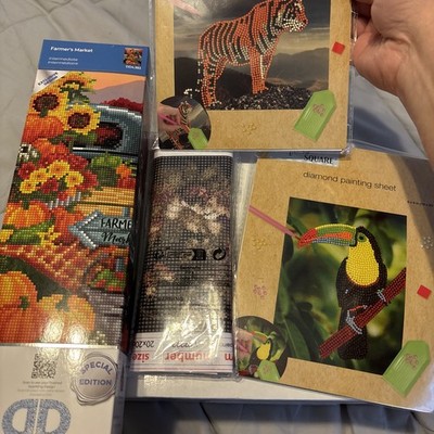 DIAMOND DOTZ Diamond Facet Art Kit Special Edition FARMER'S MARKET DD4.383, LOT
