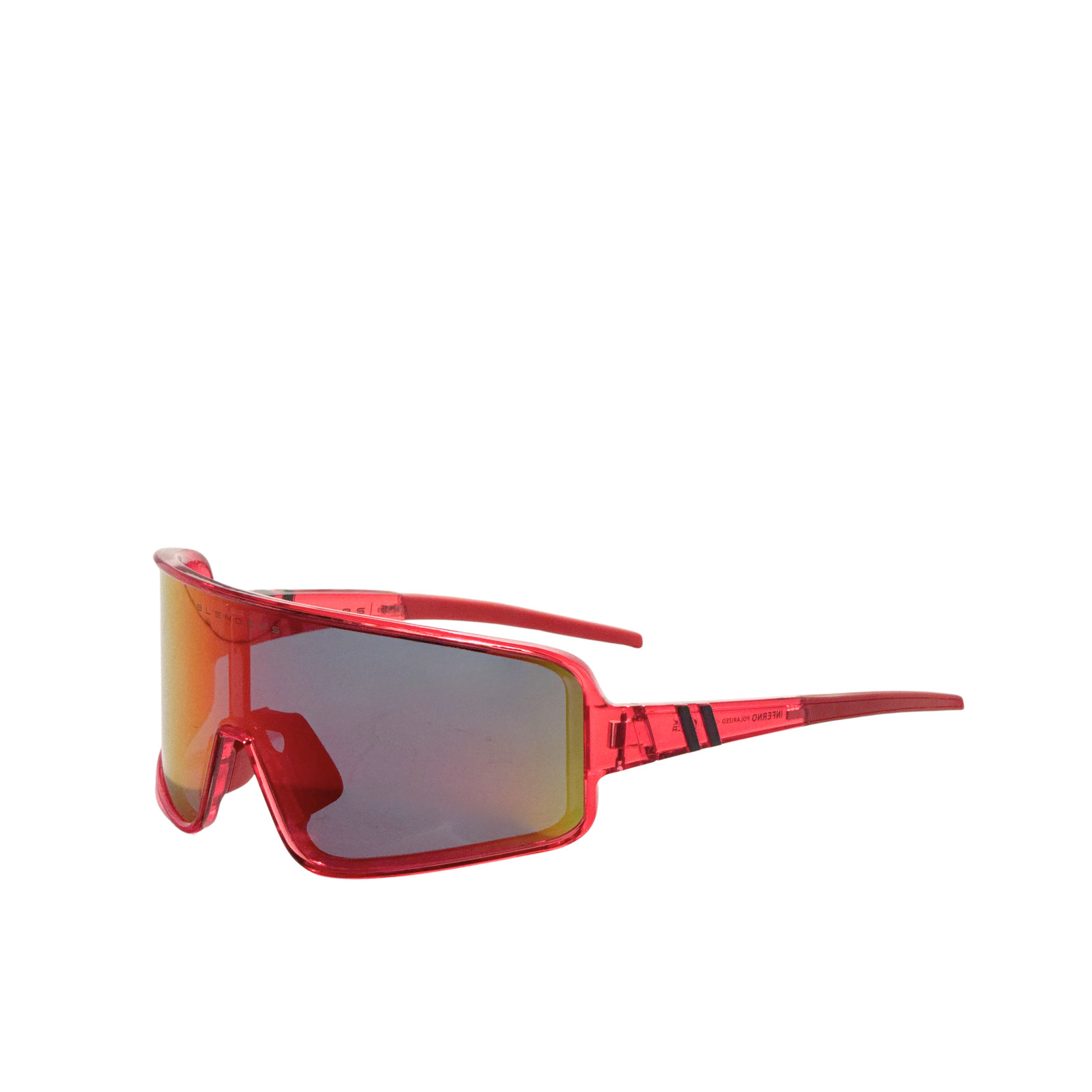 Blenders Unisex Eclipse 99mm Gloss Crystal Red Polar Sunglasses 2060092HW990I