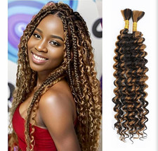 Highlight Braiding 18 Inch Brown Deep Wave P427 Boho Human Hair 110g