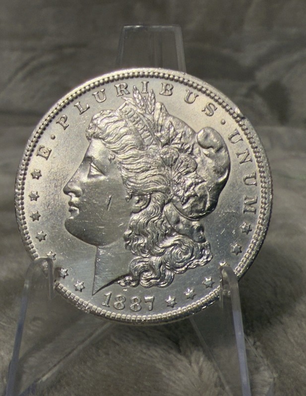1887 S MORGAN SILVER DOLLAR GEM BU PROOF LIKE #2776