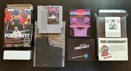 Mike Tyson’s Punch-Out!! Complete in Box CIB with Letter! (Nintendo NES 1987)🔥