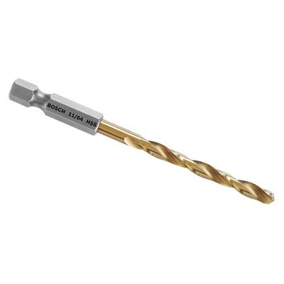 BOSCH TI2138IM Hex Shank Drill,11/64'',HSS 48XY30
