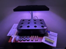 IDOO 12Pods Hydroponics Growing System, Indoor Garden with LED Grow Light Black