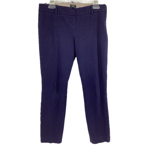 J Crew Women's Size 6 Minnie Pant In Stretch Twill Blue Size Zip Ankle Pant EUC - Picture 1 of 11