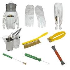 Honey Lake Beekeeping Tool Kit Bee Hive Smoker TOOLS  NEW open box! 9 pcs