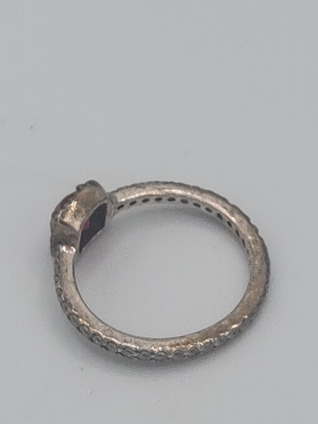 Pandora Sterling Silver 925 Ruby Red Crystals Rin… - image 4