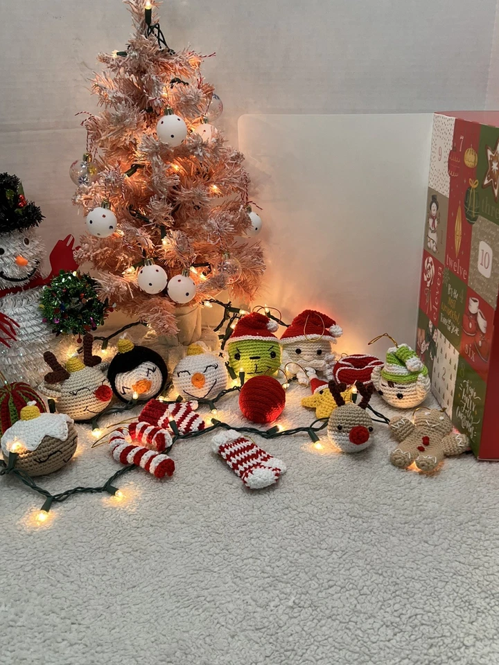 Advent Calendar 12 Days of Christmas Ornaments Amigurumi Handmade - Image 2 of 3