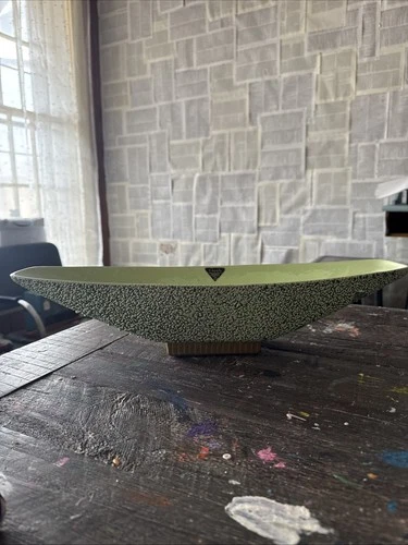 Large SHAWNEE Centerpiece Mantle Chantilly Lace Green Mottled Glaze Lovely MCM