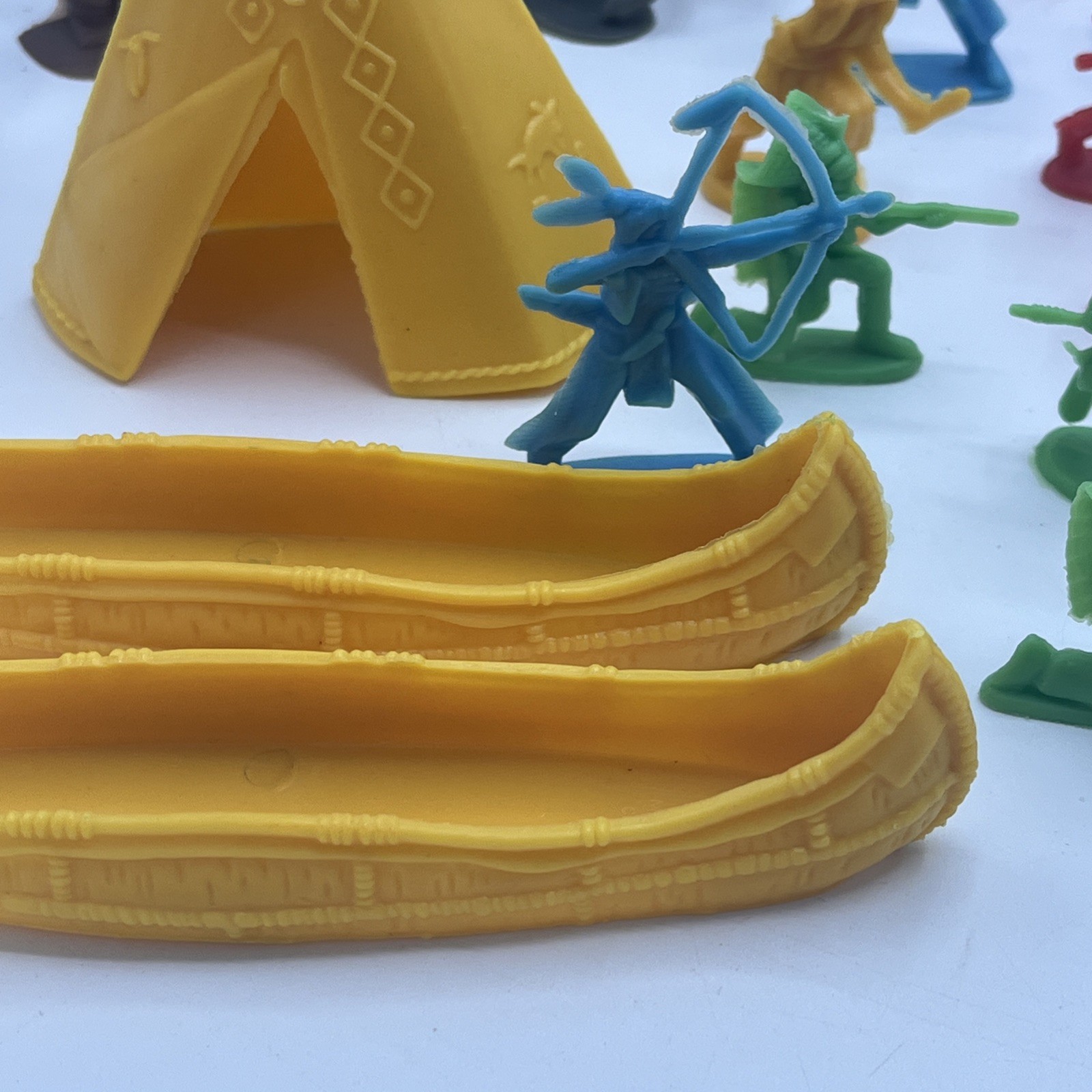 Tim Mee/Marx Vintage Western Cowboys & Indians Native American Toy Figures-55 Pc