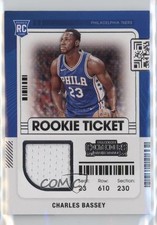 2021-22 Panini Contenders Rookie Ticket Swatches Charles Bassey #RTS-CBA 11n6