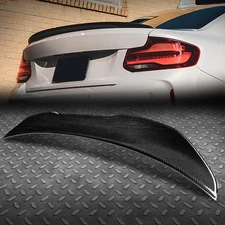 FOR 14-21 BMW 2-SERIES COUPE CARBON FIBER PSM-STYLE REAR TRUNK LID SPOILER WING