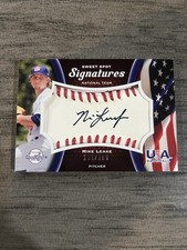 2008 Upper Deck Sweetspot Signatures Mike Leake #USA-ML USA National Team /189