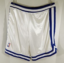 Sacramento Kings Royals Game Issued White Game Shorts Hardwood Classics 50 240
