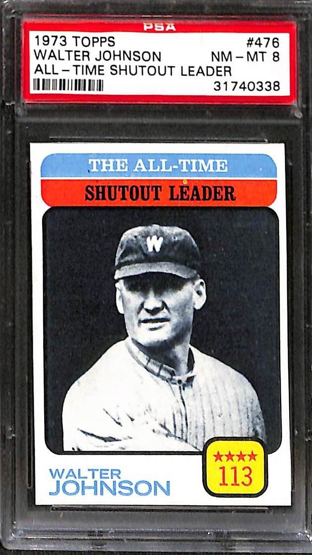 1973 Topps #476 Walter Johnson front