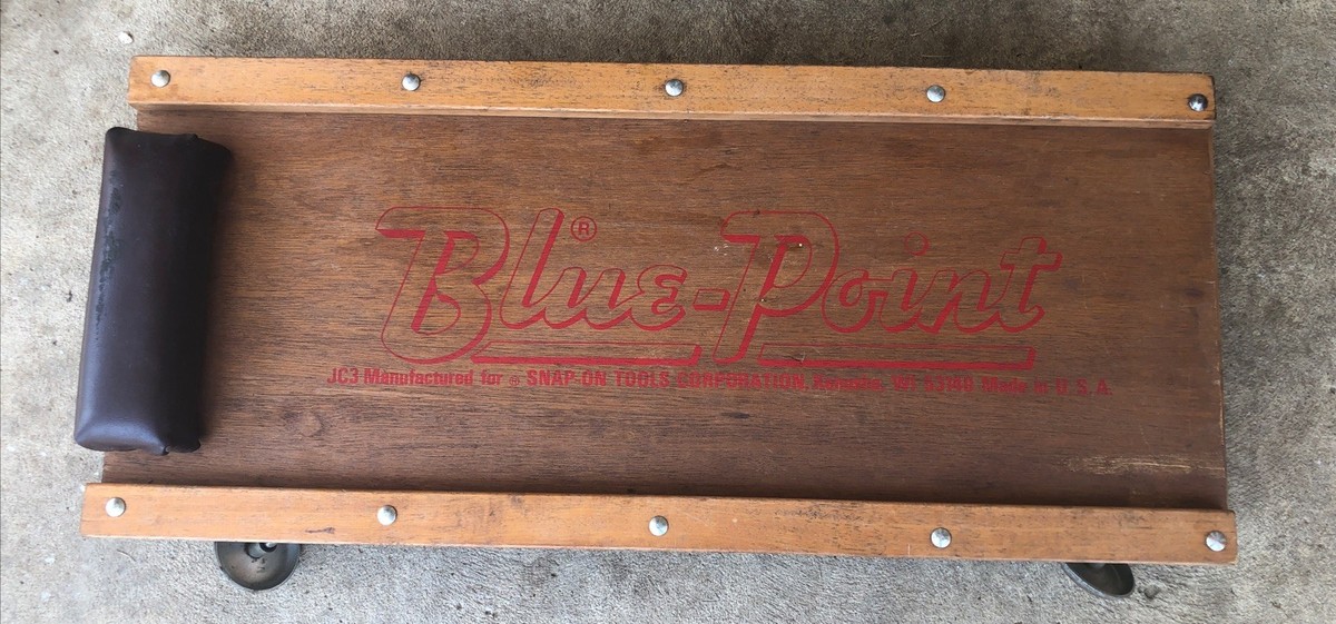 Snap-on ブルーポイント ローラーシート 昇降式 メカニックシート中古品 Vintage BLUE-POINT Model JC 3 Wooden Mechanic's Dolly SNAP -ON