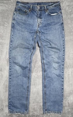 Levis 541 Big E Fits 33x32 Jeans Athletic Fit Tapered Premium Denim Distressed