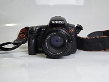 Sony Alpha SLT-A35 16.2MP Digital SLR Camera - Black W/Minolta 50mm Lens