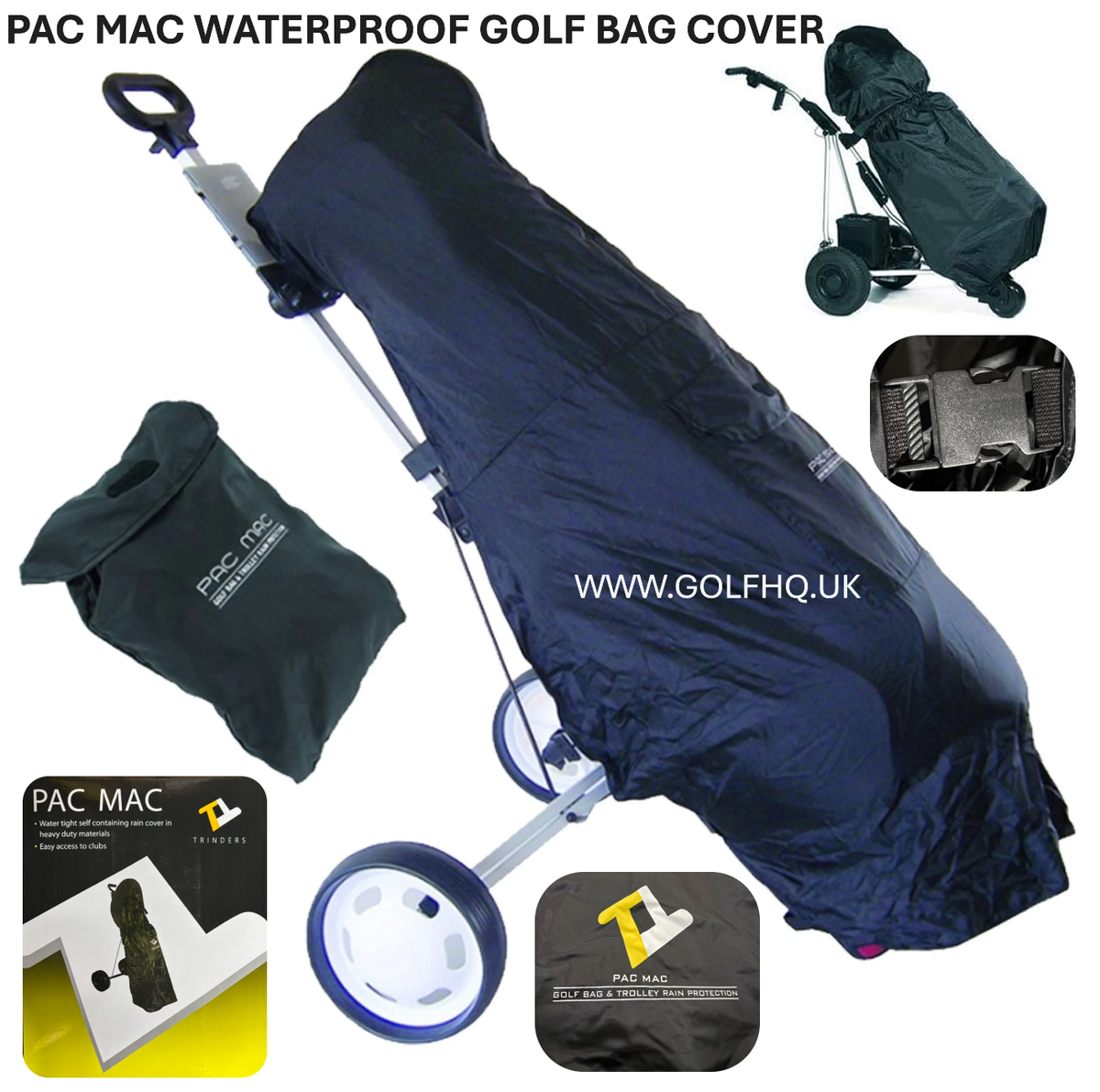 golf bag rain covers uk PGA TOUR Cover - Waterproof Cart Bag Protection - Heavy Duty Full Length Zip making it useful for heat as well as rain Golf Bag Pac Hood Black