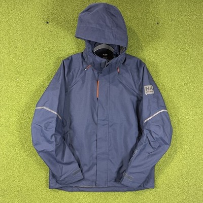 Helly Hansen Shell Jacket Kensington 71080 Size Large Blue Waterproof Survival