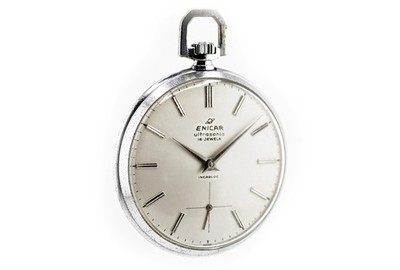 Enicar UltraSonic Taschenuhr Cal UNITA S285 Swiss 50er Jahre