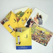Walter Trier – Acht Kunst-Klappkarten Motive aus Erich Kästners Kinderbüchern
