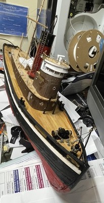Tugboat Hercules 61002-Scale 1:50 wood and metal Display Only.  Occre Is Vendor