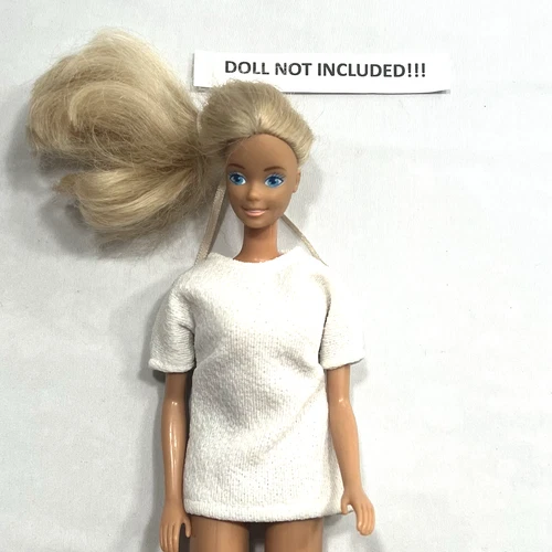 Vintage 1960's Barbie Fashion CLONE White Short Sleeve Button & Loop Top ~ EXC