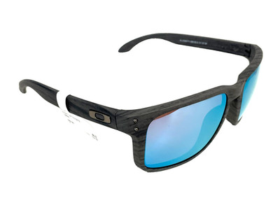NEW Oakley HOLBROOK XL Woodgrain Polarized Deep Water PRIZM H2O Sunglass 9417-19