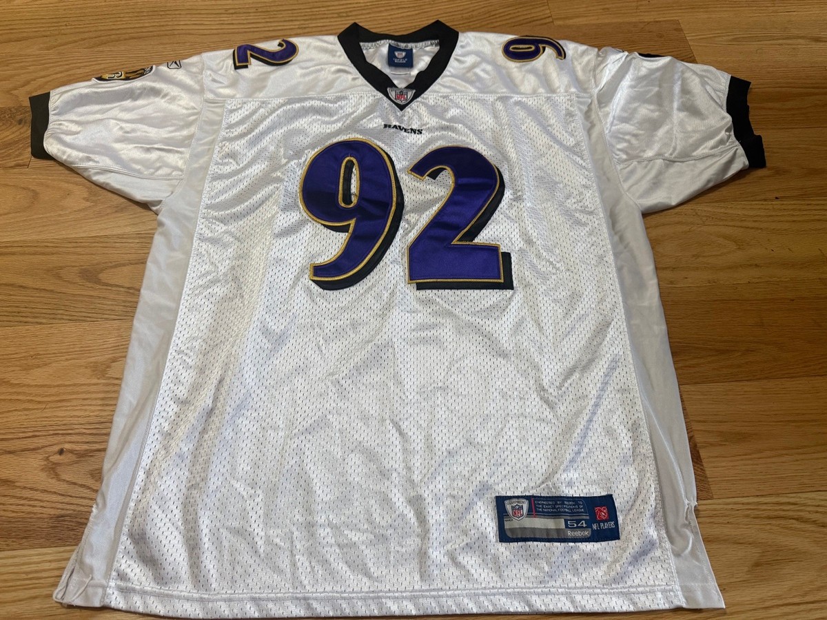 Reebok On Field Jersey Mens 54 White Haloti Ngata #92 Baltimore