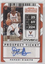 2020 Panini Contenders Draft Picks Prospect Ticket Mamadi Diakite Rookie Auto RC