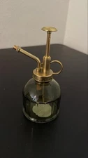 Vintage-Style Glass Plant Mister Brass Pump Spray Bottle for Indoor Plants Succu
